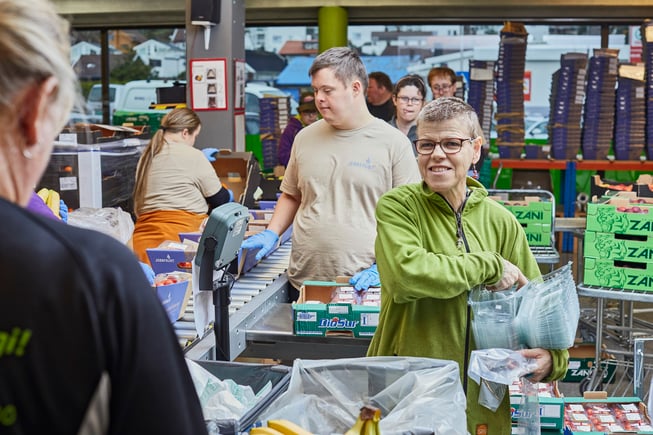 Ranveig og Jørgen i front